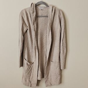 Barefoot Dreams Cream Hooded Cardigan
